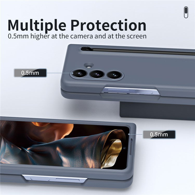 Samsung Galaxy Z Fold7 - EIDERWOOD Hårdt Plastik Cover m. Stylus - Mørkegrå