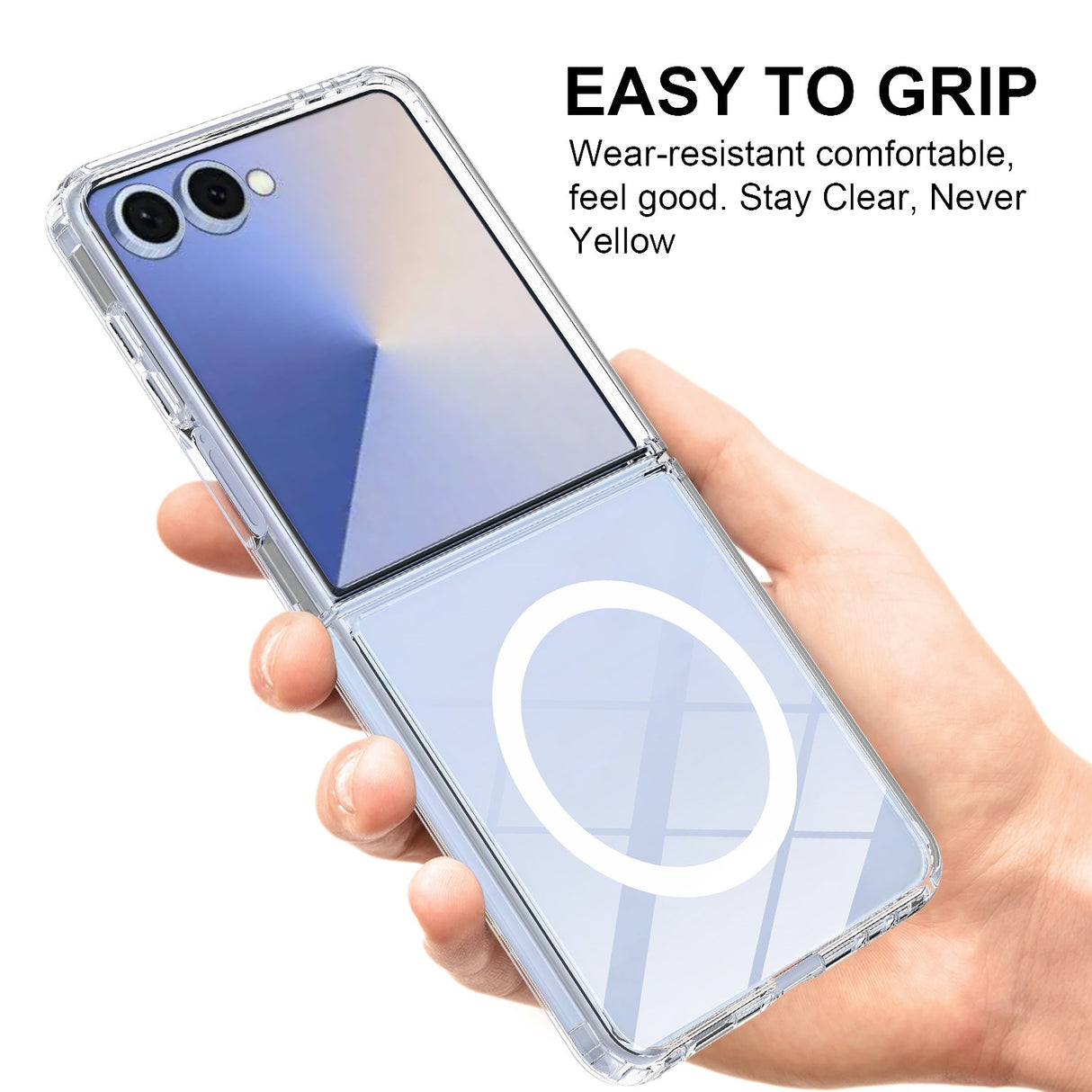 Samsung Galaxy Z Flip7 - EIDERWOOD Hybrid Plastik Cover - MagSafe Kompatibel - Gennemsigtig