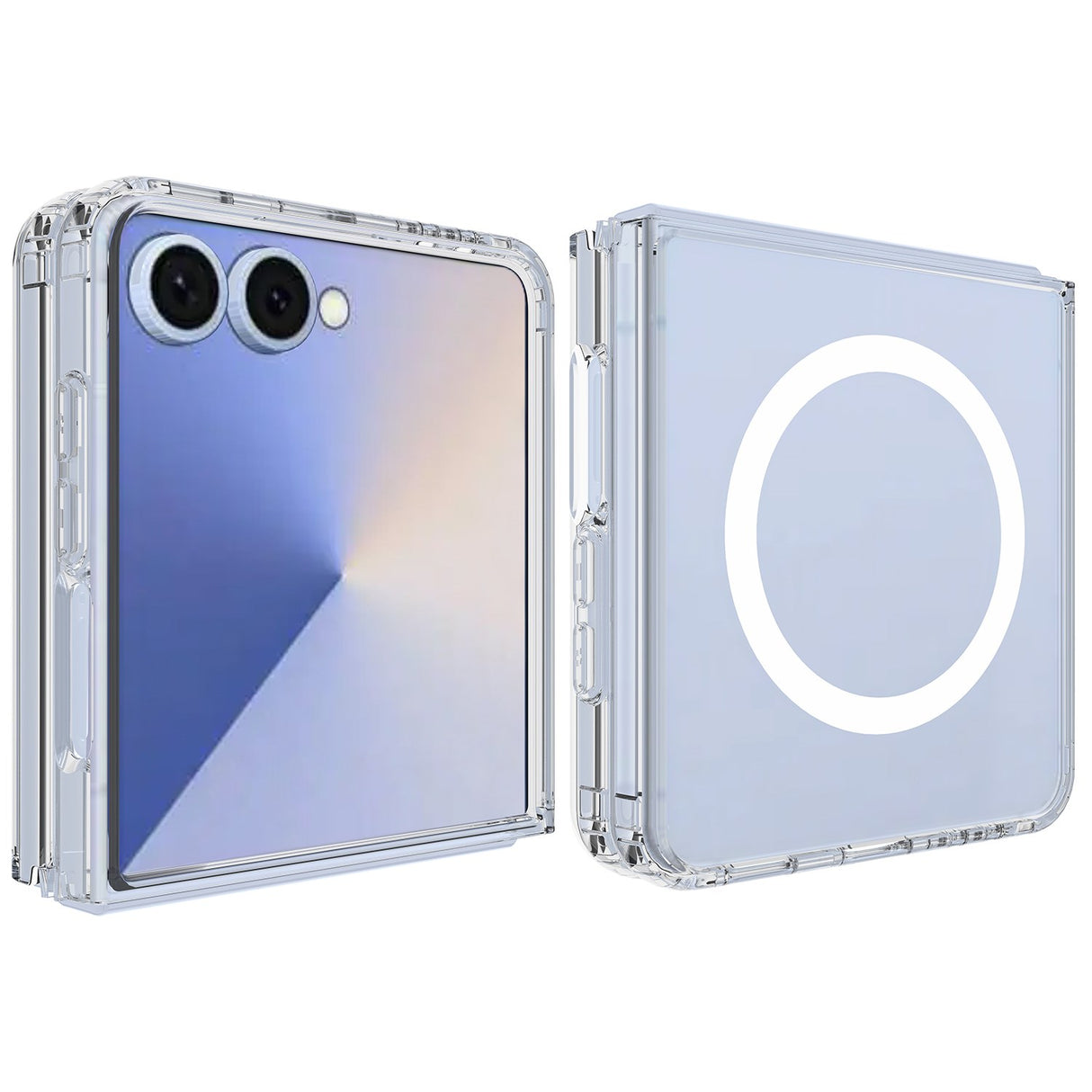 Samsung Galaxy Z Flip7 - EIDERWOOD Hybrid Plastik Cover - MagSafe Kompatibel - Gennemsigtig