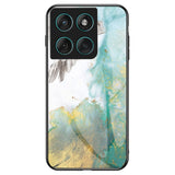 EIDERWOOD Motorola Edge 60 / Edge 60 Fusion Plastik Mobil Cover m. Glasbagside - Blå Marmor