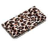 EIDERWOOD iPhone 17 Imiteret Læder Flip Cover m. Pung & Rem - Leopard