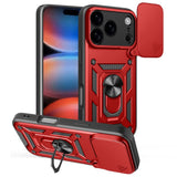 iPhone 17 Pro Max - EIDERWOOD Hybrid Håndværker Cover m. Kickstand & Cam Slider - Rød