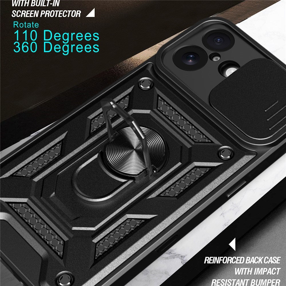 iPhone 17 - EIDERWOOD Hybrid Håndværker Cover m. Kickstand & Cam Slider - Rose Gold