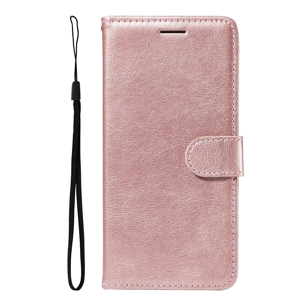 EIDERWOOD iPhone 17 Pro Kunstlæder Mobil Cover - Kortholder & Strop - Rose Gold
