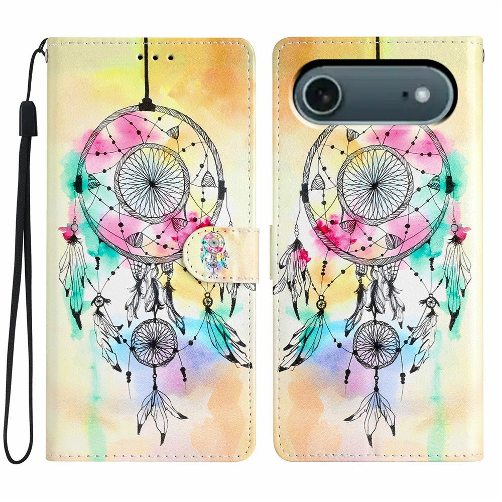 iPhone Air - EIDERWOOD Imiteret Læder Cover m. Pung & Strop - Drømmefanger