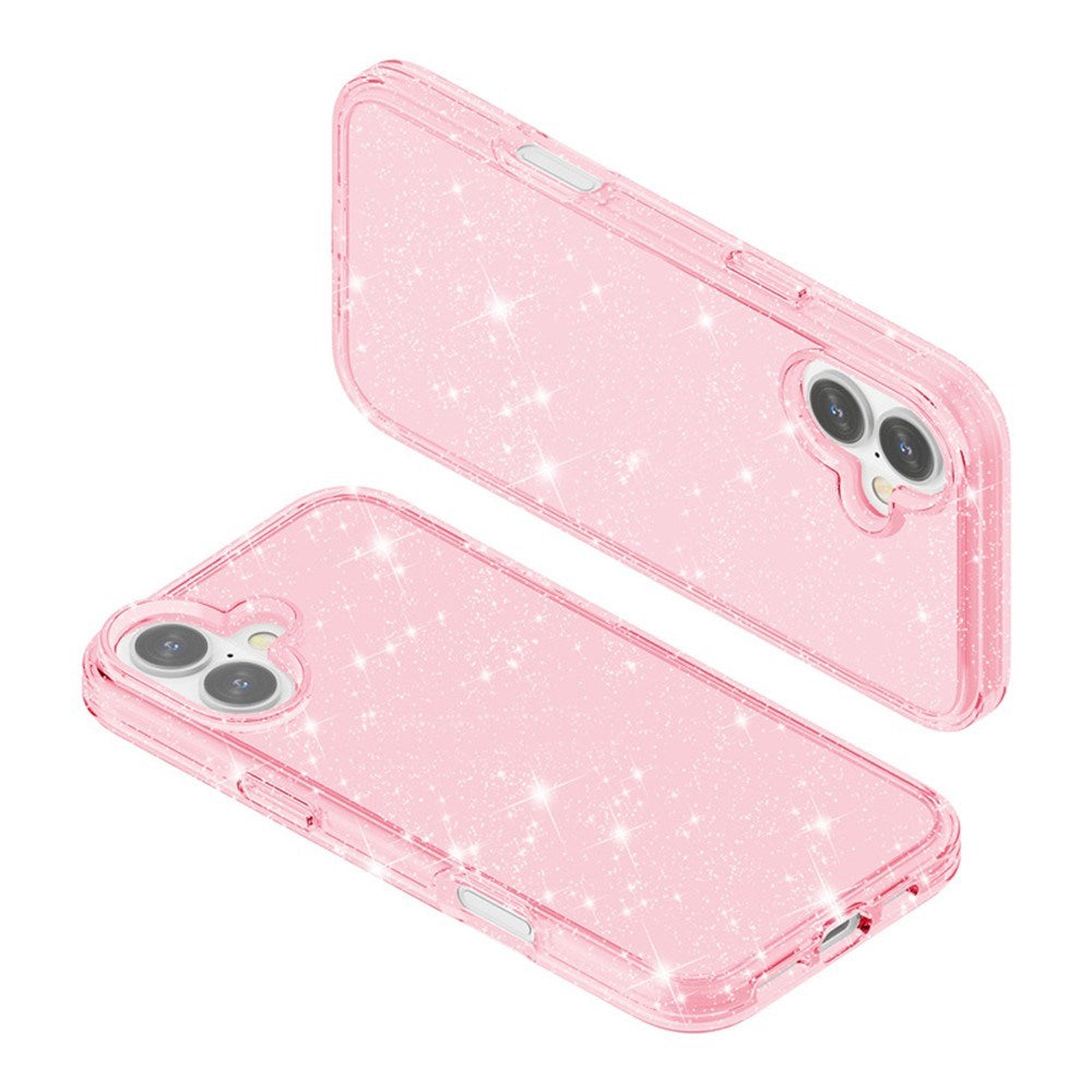 EIDERWOOD iPhone 17 Hybrid Plastik Mobil Cover - Lyserød Glitter