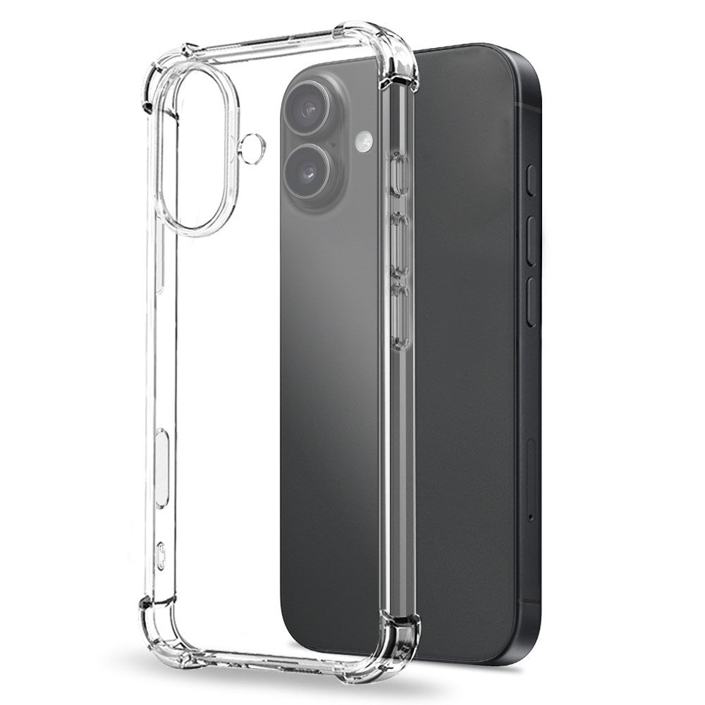 iPhone 17 - NORTHJO 3-i-1 Beskyttelsessæt m. Stødabsorberende Fleksibelt Plastik Cover / Hærdet Skærmbeskyttelsesglas / Kameralinsebeskyttelsesglas - Gennemsigtig