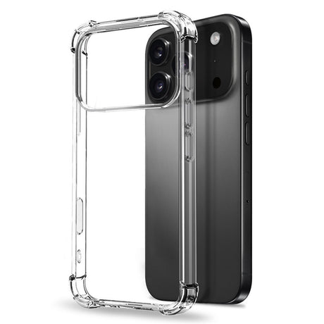 iPhone 17 Pro - NORTHJO 3-i-1 Beskyttelsessæt m. Stødabsorberende Fleksibelt Plastik Cover / Hærdet Skærmbeskyttelsesglas / Kameralinsebeskyttelsesglas - Gennemsigtig