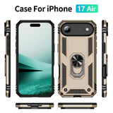 iPhone Air - EIDERWOOD Hybrid Håndværker Cover m. Kickstand - Guld