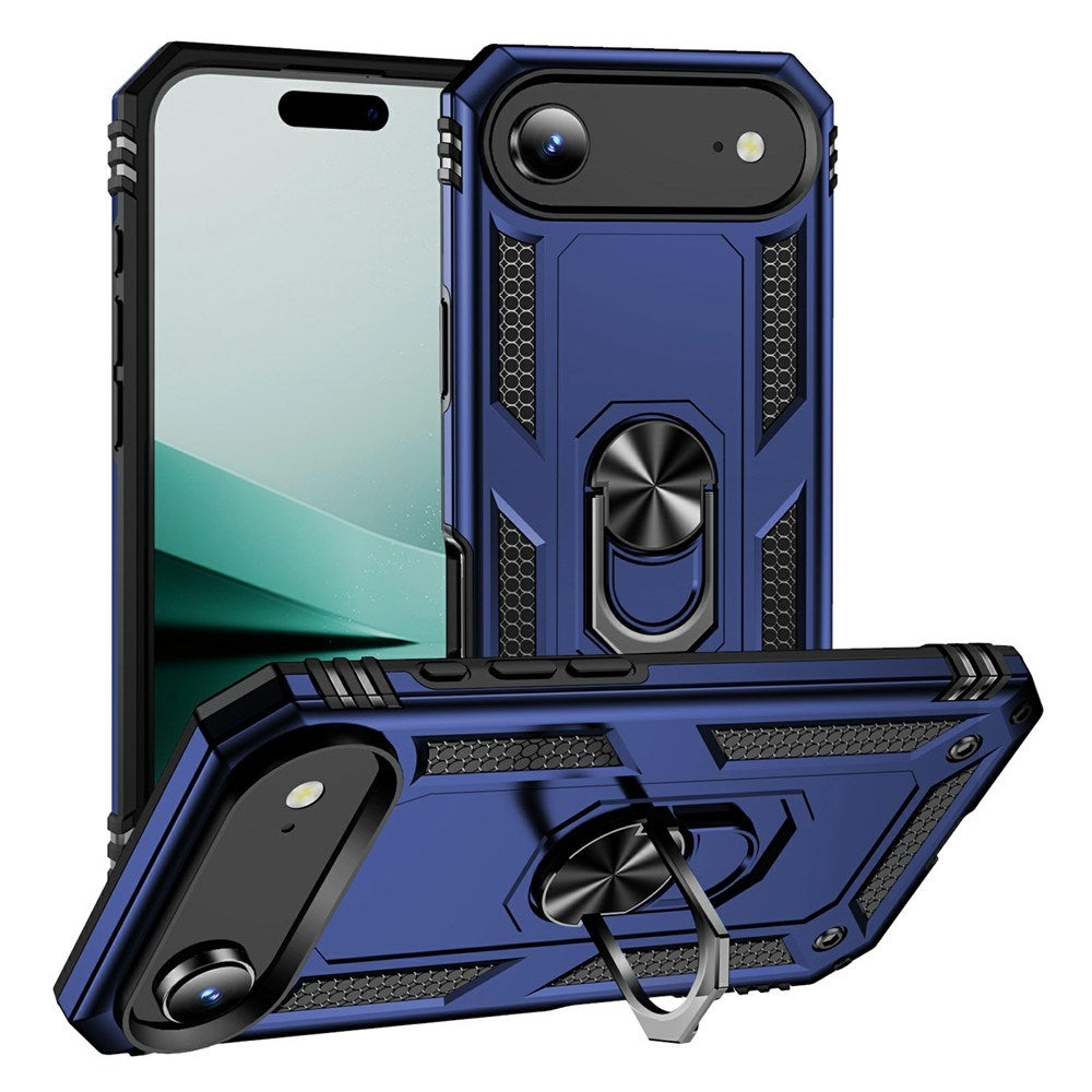 iPhone Air - EIDERWOOD Hybrid Håndværker Cover m. Kickstand - Blå