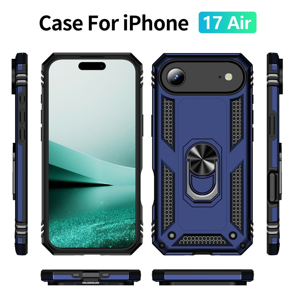 iPhone Air - EIDERWOOD Hybrid Håndværker Cover m. Kickstand - Blå