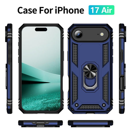 iPhone Air - EIDERWOOD Hybrid Håndværker Cover m. Kickstand - Blå