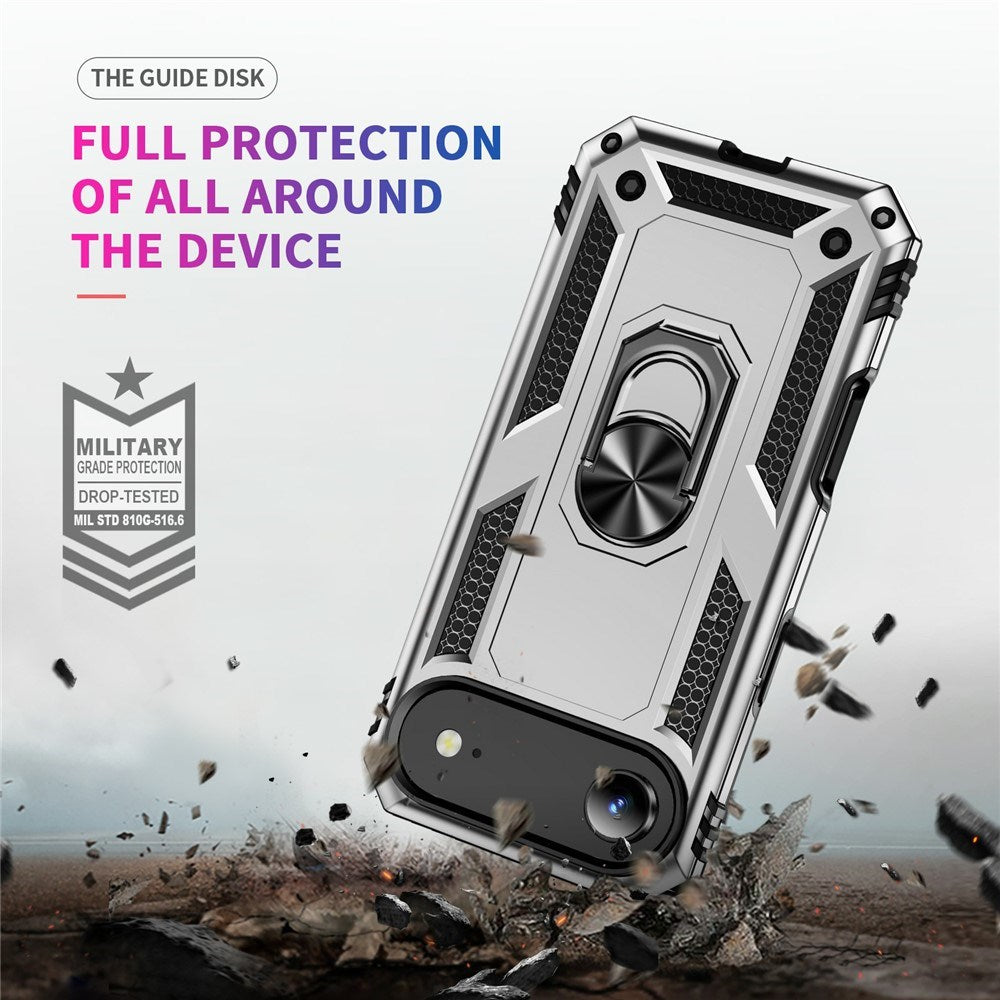 iPhone Air - EIDERWOOD Hybrid Håndværker Cover m. Kickstand - Sølv