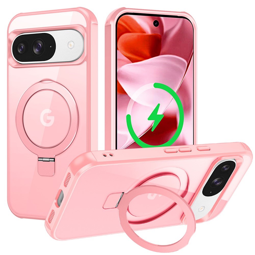 EIDERWOOD Google Pixel 10 / 10 Pro / 9 / 9 Pro Mobil Cover m. Kickstand - MagSafe Kompatibel - Lyserød