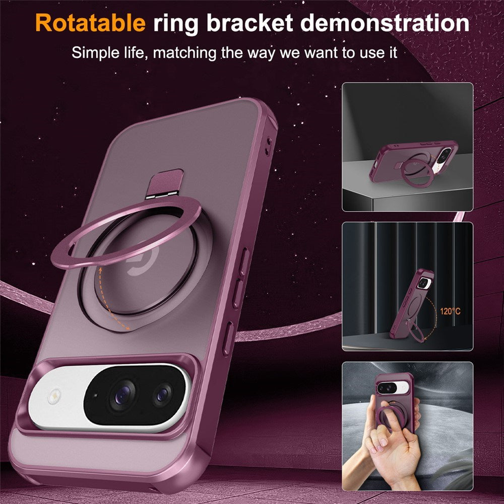 EIDERWOOD Google Pixel 10 / 10 Pro / 9 / 9 Pro Mobil Cover m. Kickstand - MagSafe Kompatibel - Vinrød