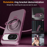 EIDERWOOD Google Pixel 10 / 10 Pro / 9 / 9 Pro Mobil Cover m. Kickstand - MagSafe Kompatibel - Vinrød