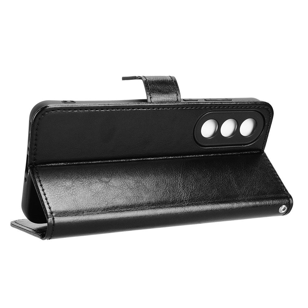 OnePlus Nord 5 - EIDERWOOD Kunstlæder Flip Cover m. Strop - Sort