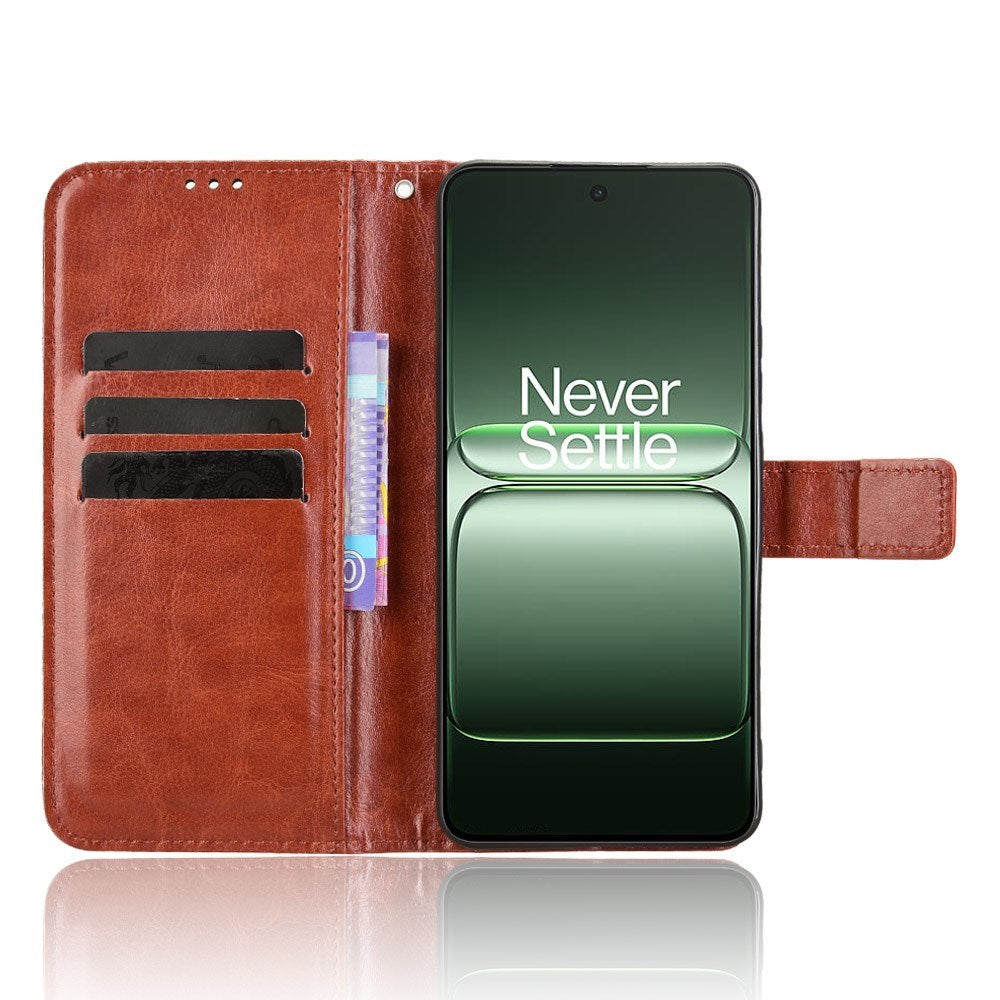 OnePlus Nord CE5 - EIDERWOOD Kunstlæder Flip Cover m. Strop - Brun