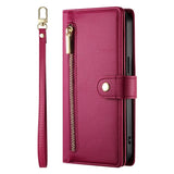 EIDERWOOD iPhone 17 Flip Cover - Indbygget Kortholder & Lynlåslomme & Strop - Red