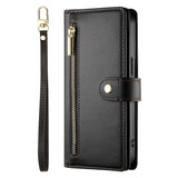 EIDERWOOD iPhone 17 Pro Max Flip Cover - Indbygget Kortholder & Lynlåslomme & Strop - Sort