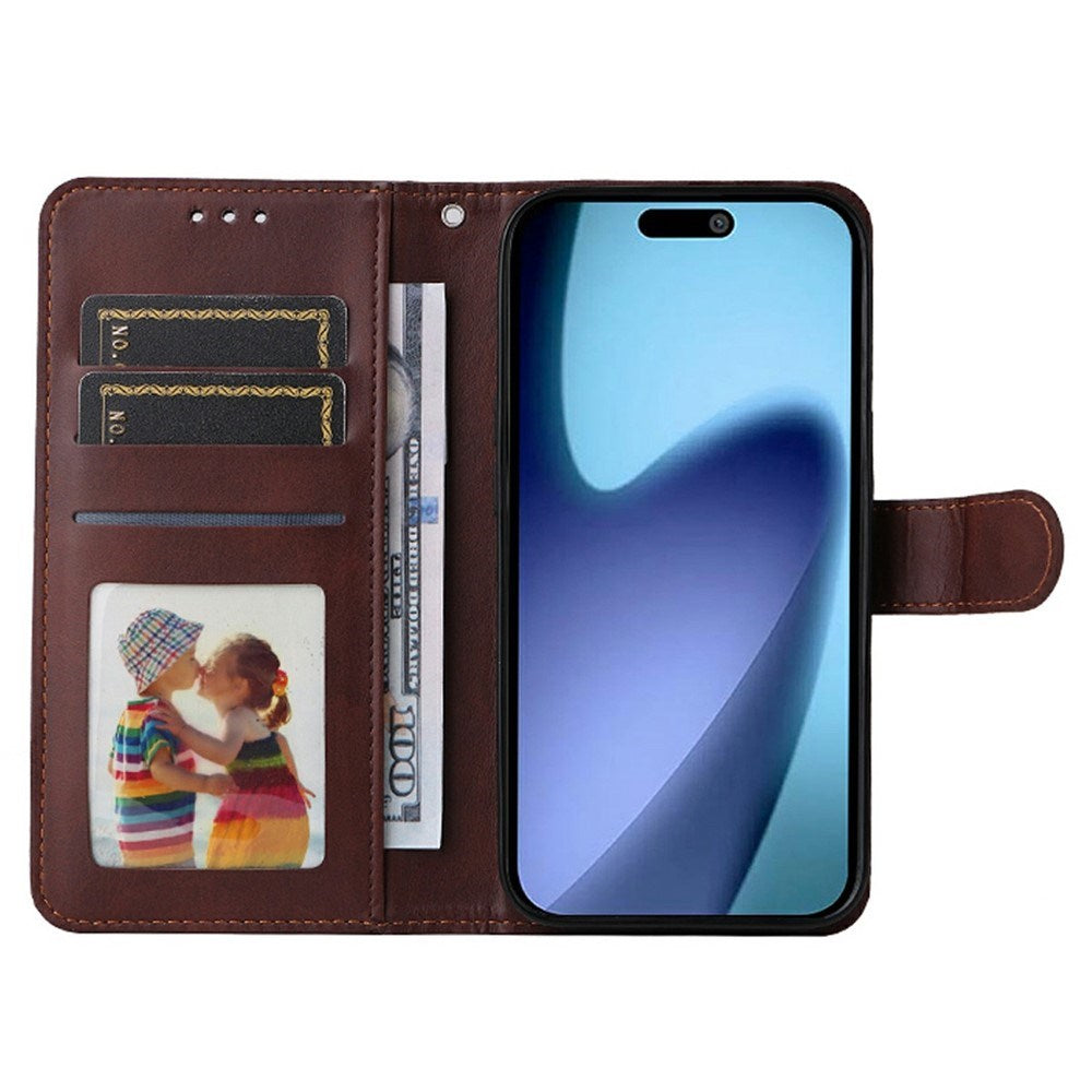 EIDERWOOD iPhone Air Kunstlæder Flip Cover - inkl. Skærmbeskyttelse - Brun