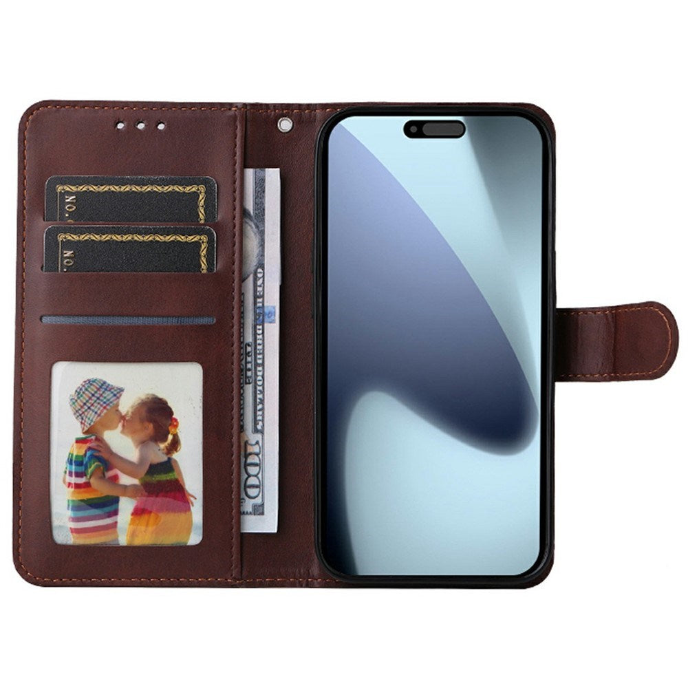 EIDERWOOD iPhone 17 Pro Kunstlæder Flip Cover - inkl. Skærmbeskyttelse - Lyserød