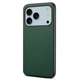 EIDERWOOD iPhone 17 Pro Hybrid Plastik Mobil Cover m. Lædertekstur - Grøn