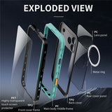 iPhone 17 Pro Max - EIDERWOOD Vandtæt Håndværker Cover m. Skærmbeskyttelse & Strop - MagSafe Kompatibel - Blå