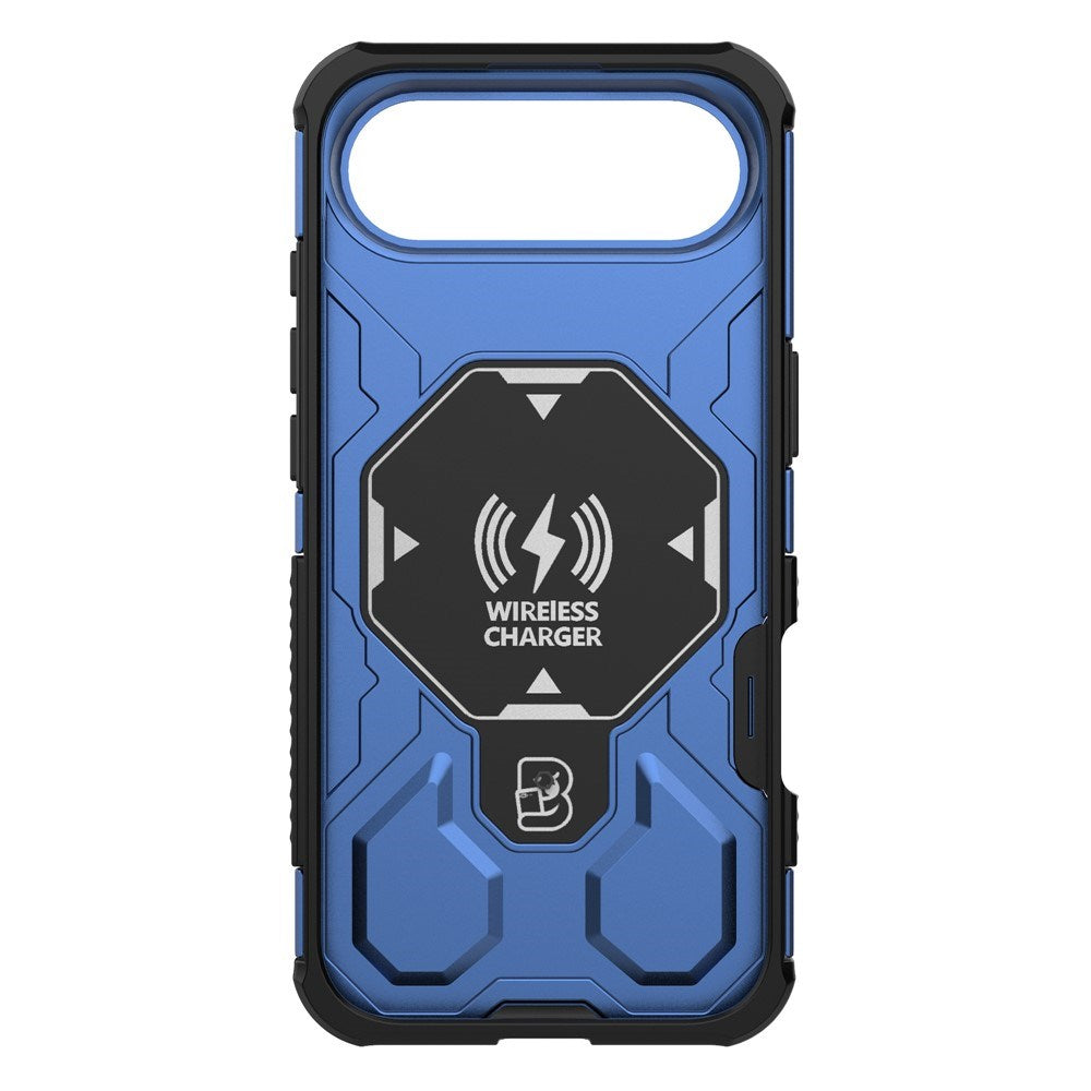 EIDERWOOD  iPhone Air Håndværker Mobil Cover - Magnetisk Kickstand - MagSafe Kompatibel - Blå