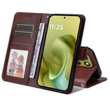 Motorola Moto G86 / G86 Power - EIDERWOOD Kunstlæder Flip Cover m. Strop - Brun