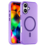 EIDERWOOD iPhone 17 Hybrid Plast Mobil Cover - MagSafe Kompatibel - Mat Gennemsigtig / Lilla