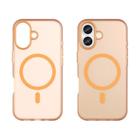EIDERWOOD iPhone 17 Hybrid Plast Mobil Cover - MagSafe Kompatibel - Mat Gennemsigtig / Orange