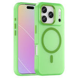 EIDERWOOD iPhone 17 Pro Hybrid Plast Mobil Cover - MagSafe Kompatibel - Mat Gennemsigtig / Grøn