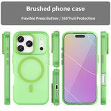 EIDERWOOD iPhone 17 Pro Hybrid Plast Mobil Cover - MagSafe Kompatibel - Mat Gennemsigtig / Grøn