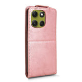 Motorola Moto G86 Power - EIDERWOOD Vertikal Kunstlæder Flip Cover - Kortholder & Ståfunktion - Rose Gold