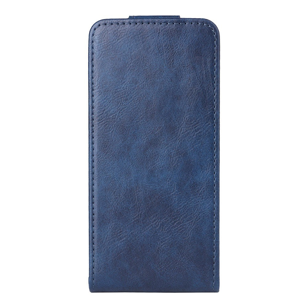 Motorola Moto G86 Power - EIDERWOOD Vertikal Kunstlæder Flip Cover - Kortholder & Ståfunktion - Blå