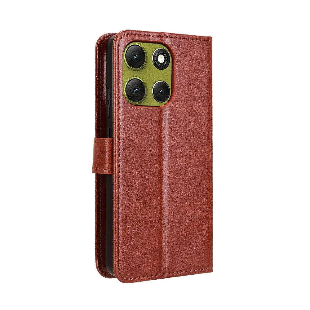 EIDERWOOD Motorola Moto G86 Power Kunstlæder Flip Cover m. Stander & Pung - Brun