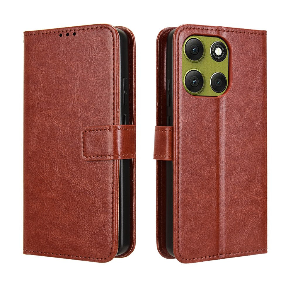 EIDERWOOD Motorola Moto G86 Power Kunstlæder Flip Cover m. Stander & Pung - Brun