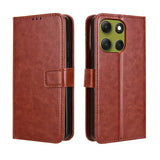 EIDERWOOD Motorola Moto G86 Power Kunstlæder Flip Cover m. Stander & Pung - Brun
