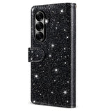 Samsung Galaxy Z Fold7 - EIDERWOOD Glitter Flip Cover m. Pung - Sort