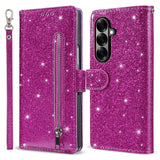 Samsung Galaxy Z Fold7 - EIDERWOOD Glitter Flip Cover m. Pung - Lilla