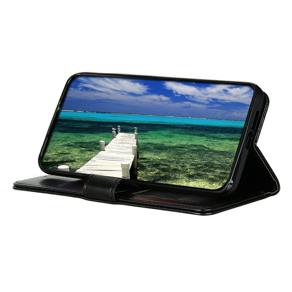 Motorola Moto G56 - EIDERWOOD Kunstlæder Flip Cover m. Kortholder & Ståfunktion - Sort