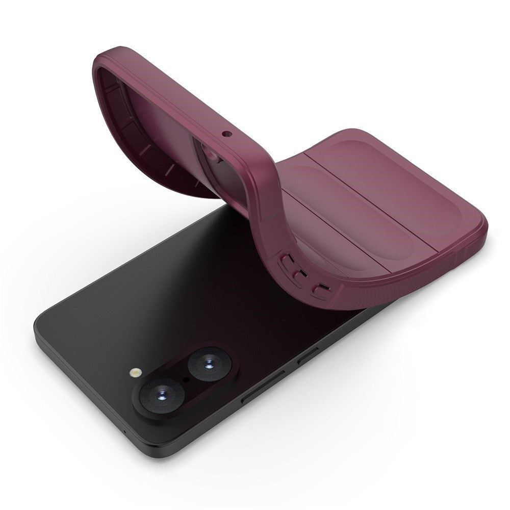 OnePlus Nord CE5 - EIDERWOOD Fleksibelt Plastik Cover - Mørkerød