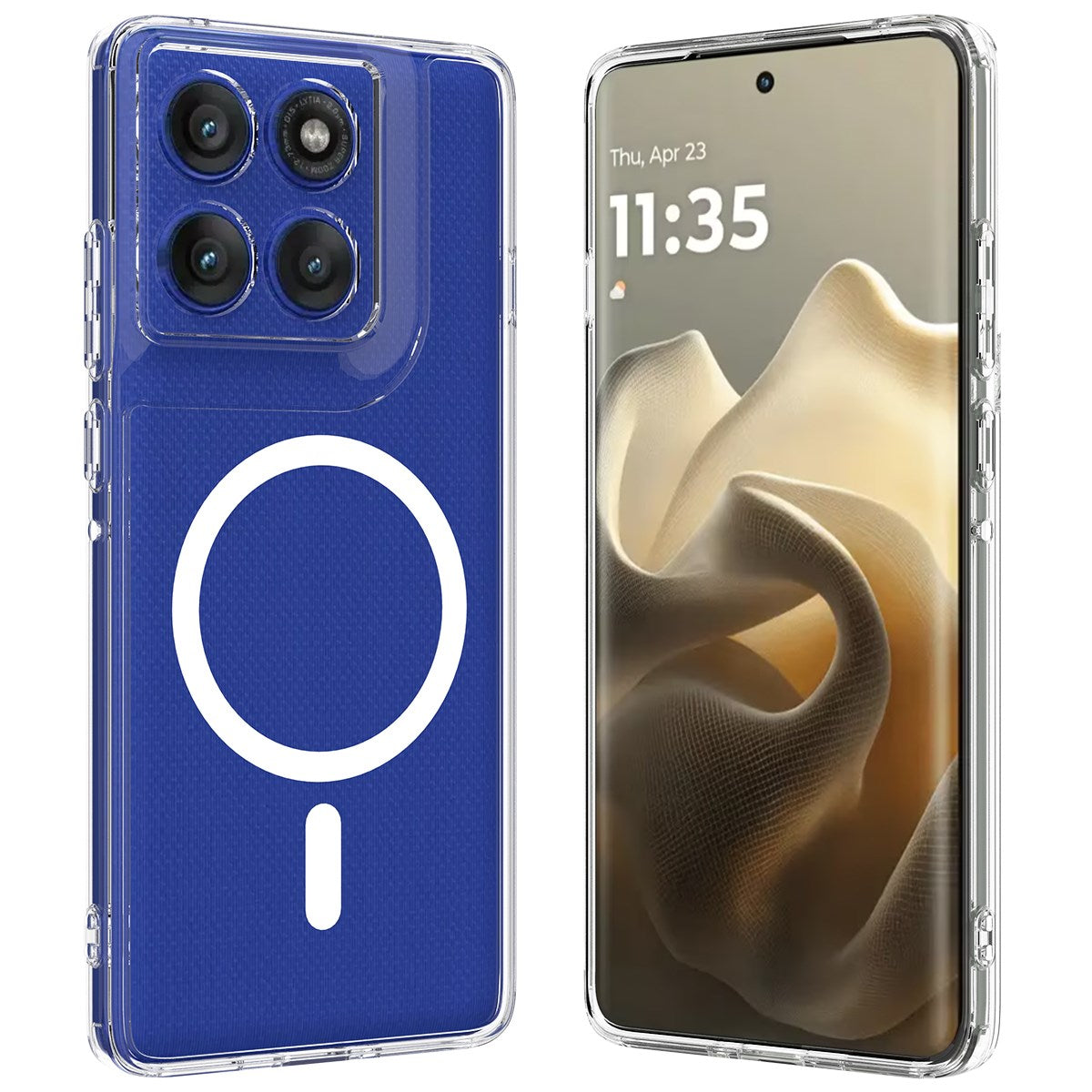 EIDERWOOD Motorola Edge 60 Pro Hybrid Mobil Cover - MagSafe Kompatibel - Gennemsigtig