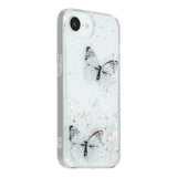 EIDERWOOD iPhone 17e / 16e Fleksibelt Plastik Mobil Cover m. Sommerfugle - Gennemsigtig