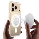 iPhone 17 Pro Hybrid Mobil Cover - inkl. 2 x Skærmbeskyttelsesglas - MagSafe Kompatibel - Gennemsigtig / Hvid