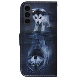 Samsung Galaxy S25 FE - EIDERWOOD Kunstlæder Flip Case m. Motiv - Hund / Ulv