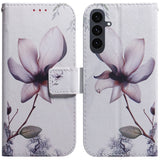 Samsung Galaxy S25 FE - EIDERWOOD Kunstlæder Flip Case m. Motiv - Blomst