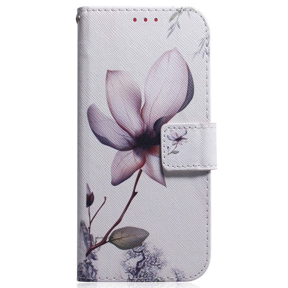 Samsung Galaxy S25 FE - EIDERWOOD Kunstlæder Flip Case m. Motiv - Blomst