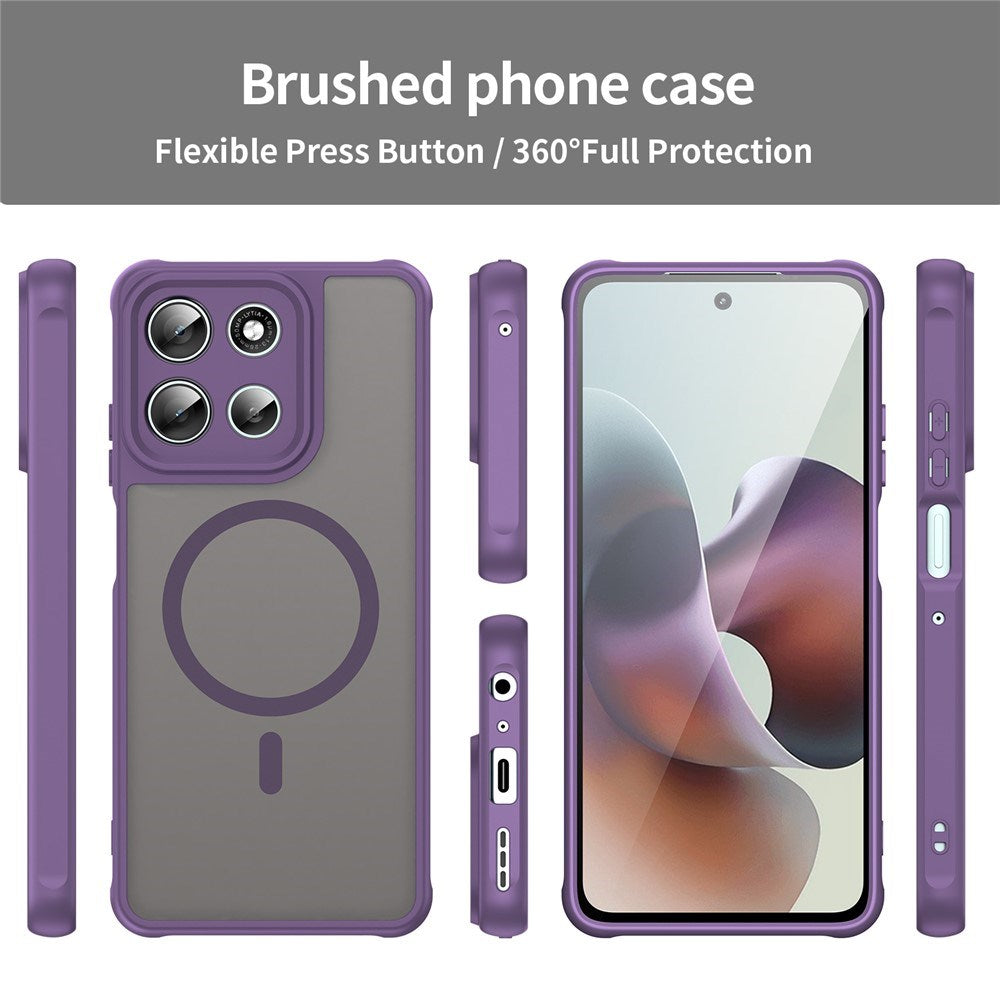 Motorola Moto G56 - EIDERWOOD Hybrid Plastik Cover - MagSafe Kompatibel - Lilla
